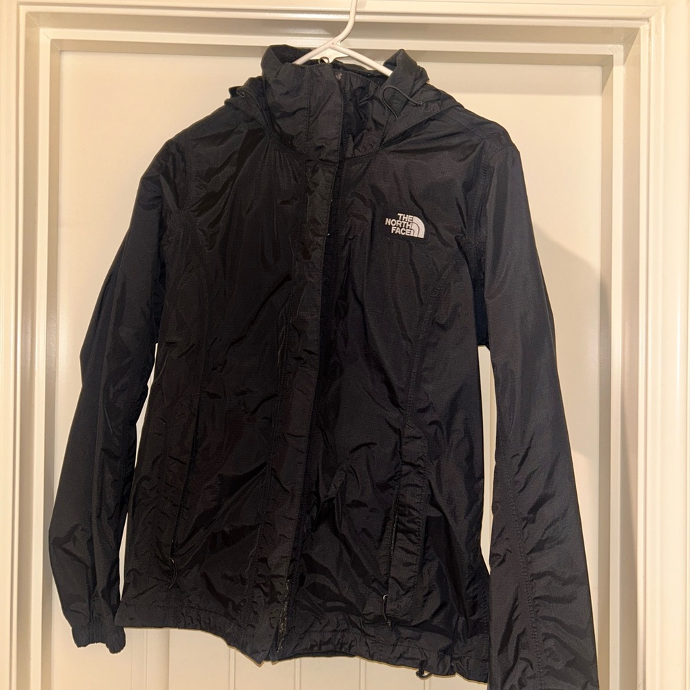 The North Face Black Mesh-Lined Rain Jacket